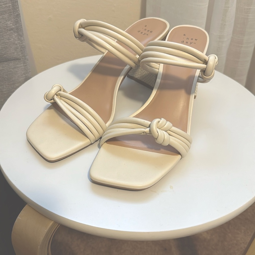 NWOT A New Day Two-Strap Sandals (Target)